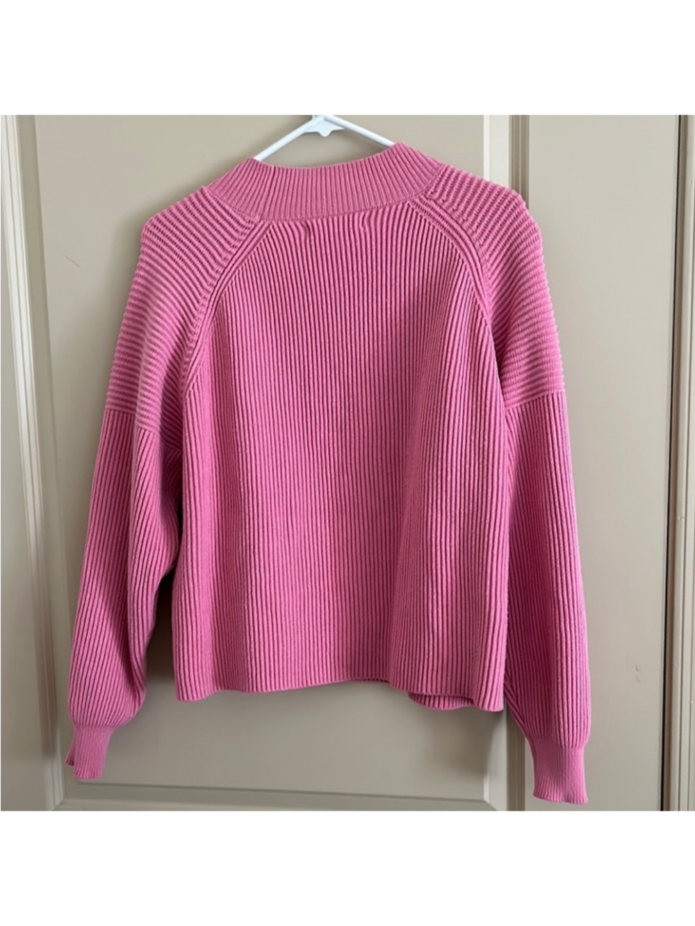 Mango Pink Ribbed Crewneck Sweater - Picture 2 of 2